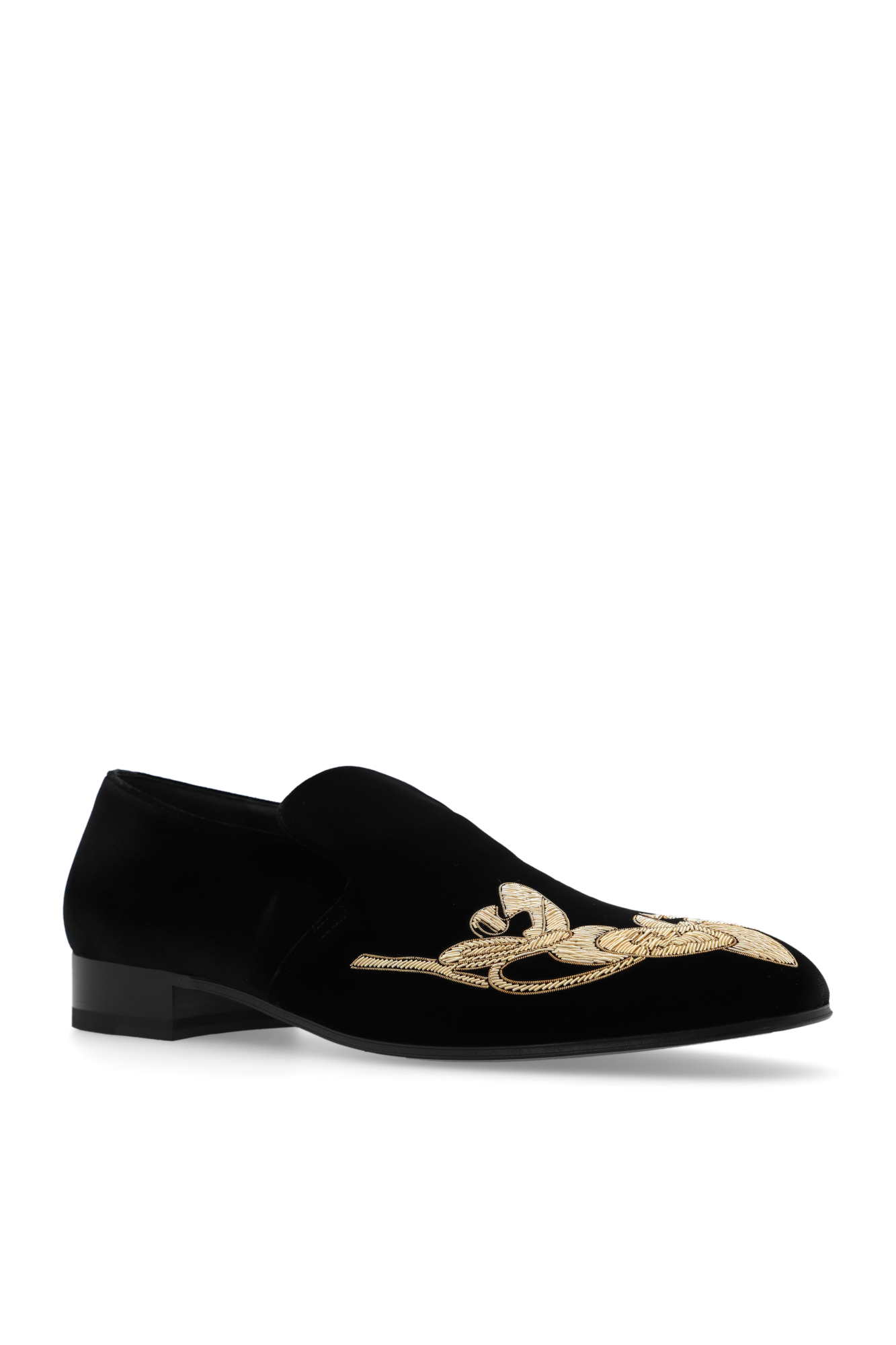 Alexander mcqueen hot sale velvet loafers